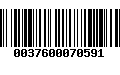 Código de Barras 0037600070591