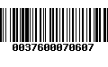 Código de Barras 0037600070607