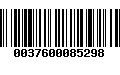 Código de Barras 0037600085298