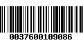 Código de Barras 0037600109086