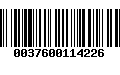 Código de Barras 0037600114226