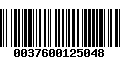 Código de Barras 0037600125048