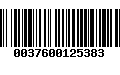 Código de Barras 0037600125383