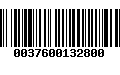 Código de Barras 0037600132800