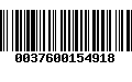 Código de Barras 0037600154918