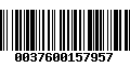 Código de Barras 0037600157957