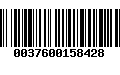 Código de Barras 0037600158428