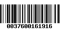 Código de Barras 0037600161916