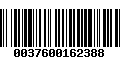 Código de Barras 0037600162388