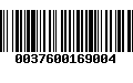 Código de Barras 0037600169004