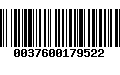 Código de Barras 0037600179522