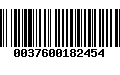 Código de Barras 0037600182454