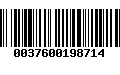 Código de Barras 0037600198714