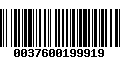 Código de Barras 0037600199919