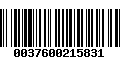 Código de Barras 0037600215831