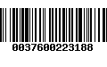 Código de Barras 0037600223188