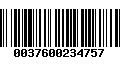 Código de Barras 0037600234757