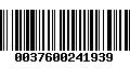 Código de Barras 0037600241939