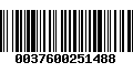 Código de Barras 0037600251488