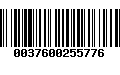 Código de Barras 0037600255776