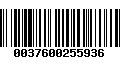 Código de Barras 0037600255936