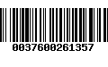 Código de Barras 0037600261357