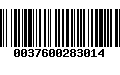 Código de Barras 0037600283014