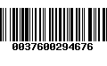 Código de Barras 0037600294676