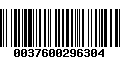 Código de Barras 0037600296304