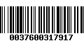 Código de Barras 0037600317917