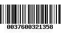 Código de Barras 0037600321358