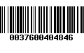 Código de Barras 0037600404846