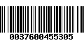 Código de Barras 0037600455305