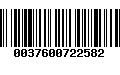 Código de Barras 0037600722582