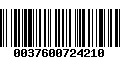 Código de Barras 0037600724210