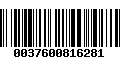 Código de Barras 0037600816281