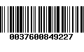 Código de Barras 0037600849227