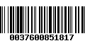 Código de Barras 0037600851817