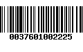 Código de Barras 0037601002225