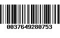 Código de Barras 0037649280753