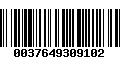 Código de Barras 0037649309102