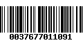 Código de Barras 0037677011091