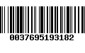 Código de Barras 0037695193182