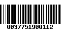 Código de Barras 0037751900112