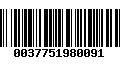 Código de Barras 0037751980091