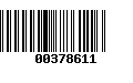 Código de Barras 00378611