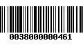 Código de Barras 0038000000461