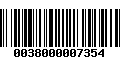 Código de Barras 0038000007354