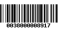 Código de Barras 0038000008917