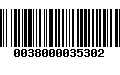 Código de Barras 0038000035302